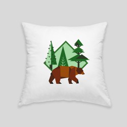 Coussin ours brun 2